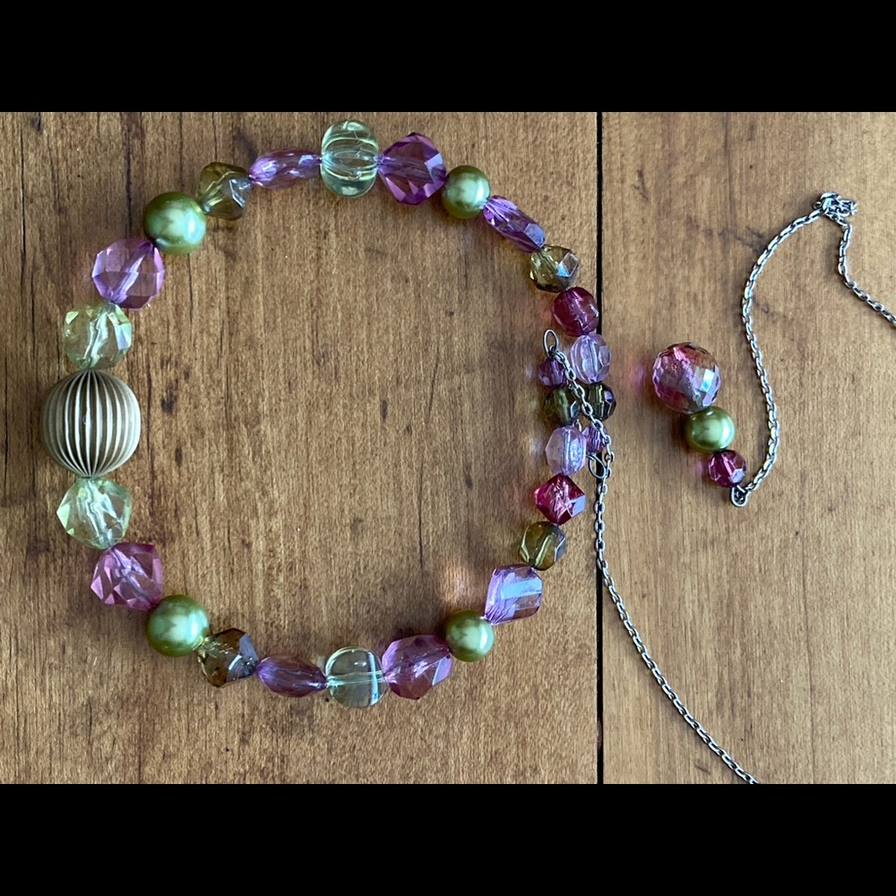 Artisan made choker beaded necklace